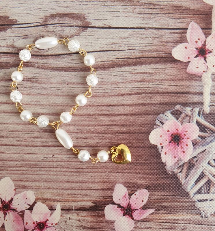 Chapelet XS 10cm Doré Perles Acrylique 6mm