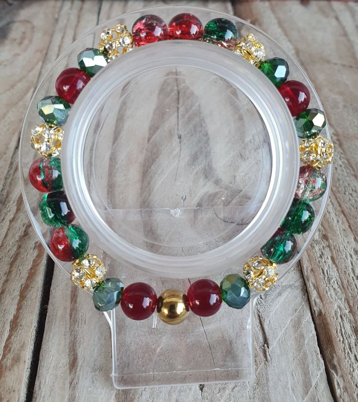 Bracelet Christmas Vert&amp;Rouge MOD-U
