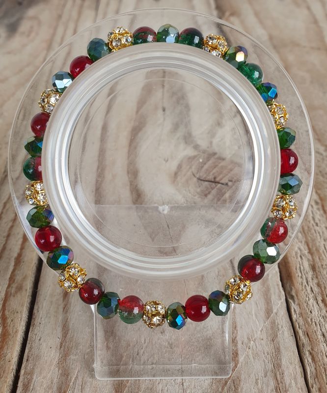 Bracelet Christmas Vert&amp;Rouge MOD-U