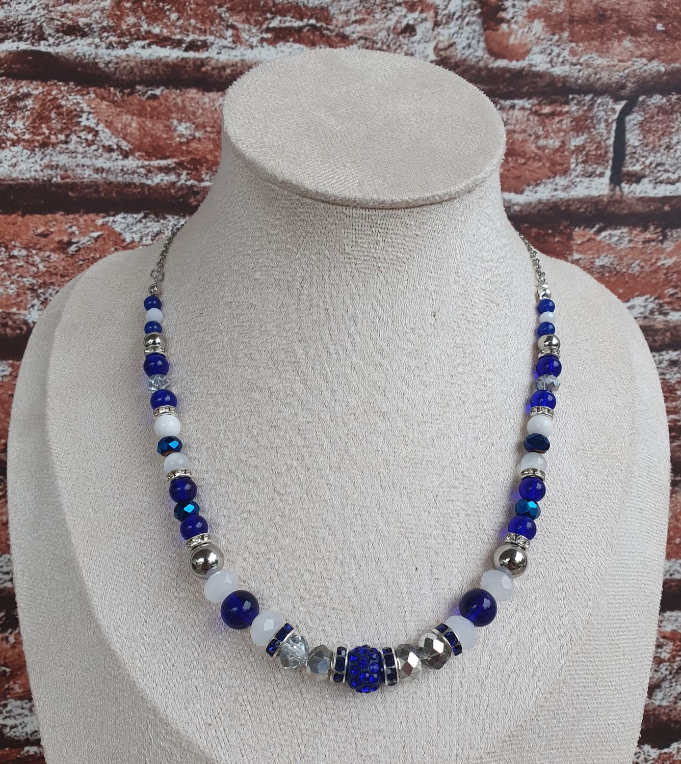 Collier Esprit Noël Bleu