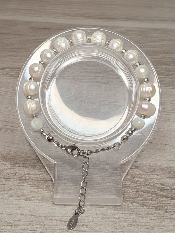 Bracelet Perles d&#39; Eau douce 7-8mm