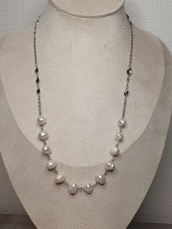 Collier Perle D&#39;eau douce 8mm 