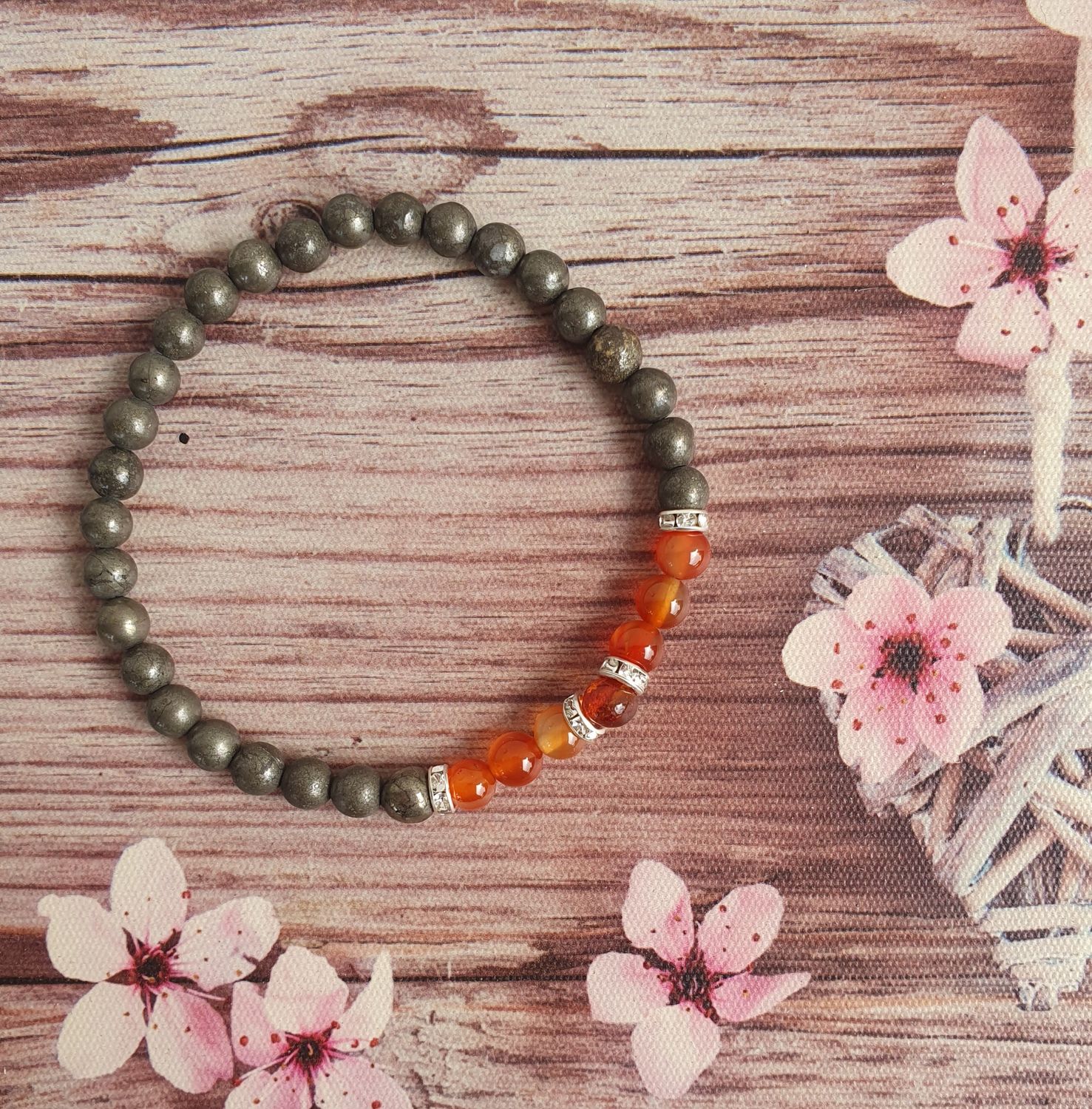 Bracelet "Stop allergie" 6mm