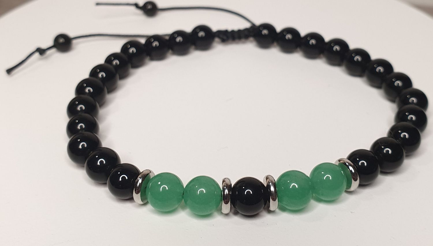 Bracelet Homme "Chance", 6mm, Réglable 18-23cm