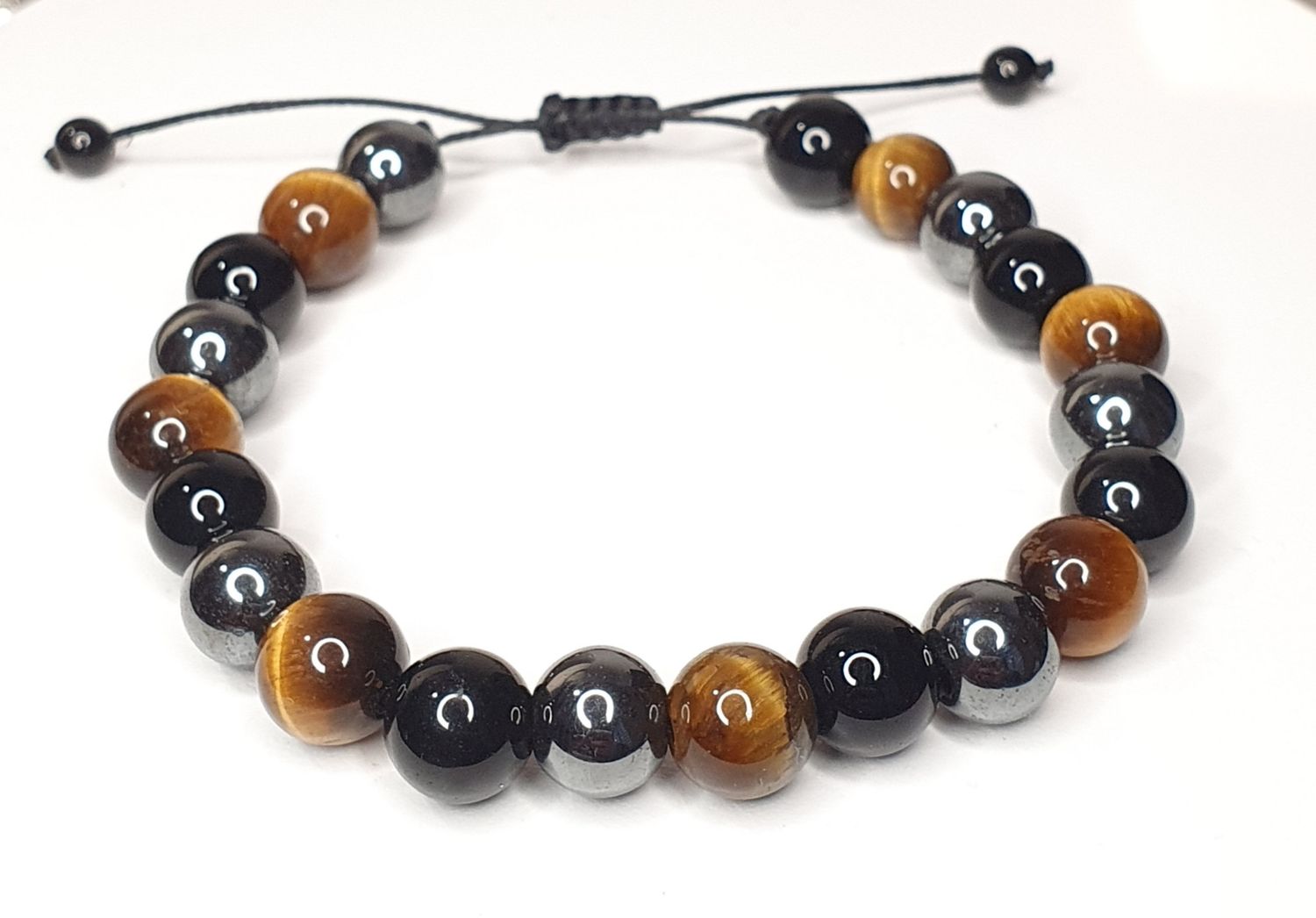 Bracelet Shamballa Homme "Réussite", Réglable 16 à 21cm