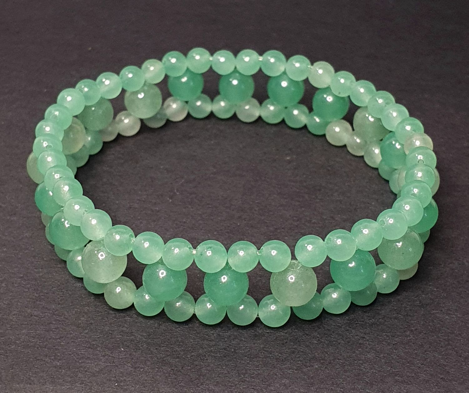 Bracelet "Maya" 19,5cm en Aventurine 