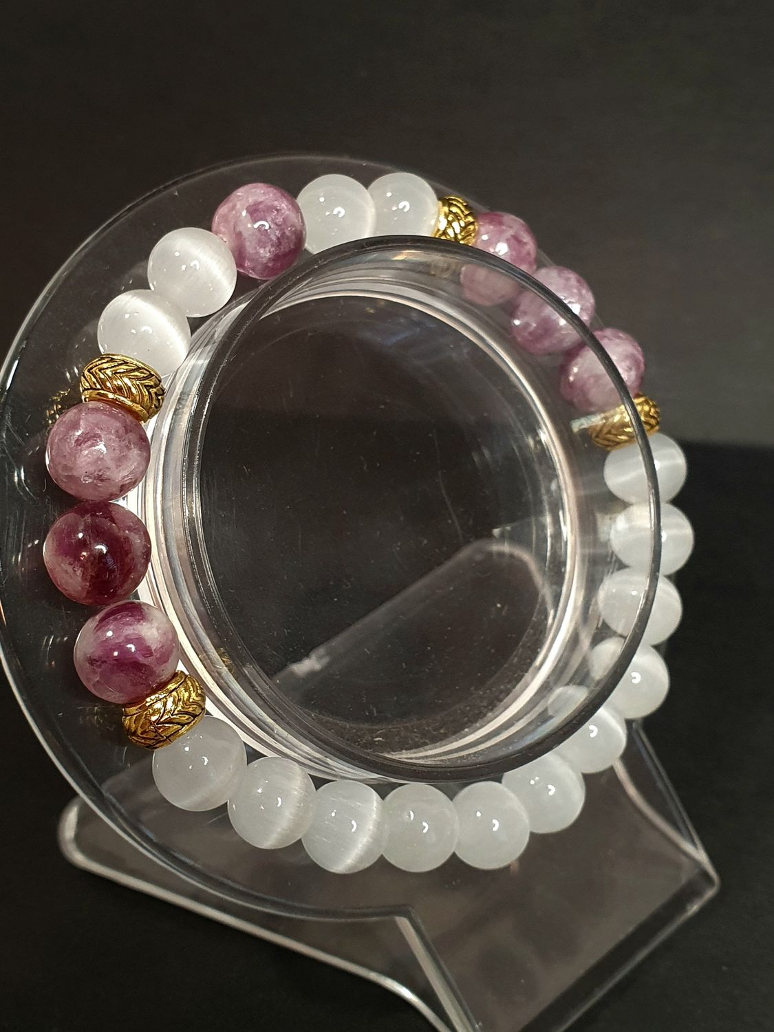 Bracelet modèle FRESH Lépidolite 8mm