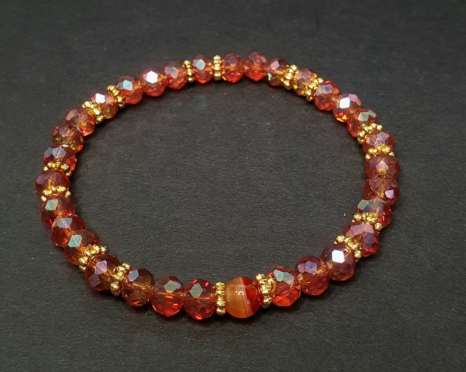 Bracelet P'tits Plaisirs Orange 6mm