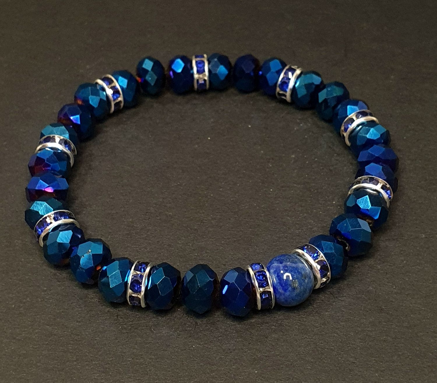 Bracelet P'tits Plaisirs Bleu électrique 8mm