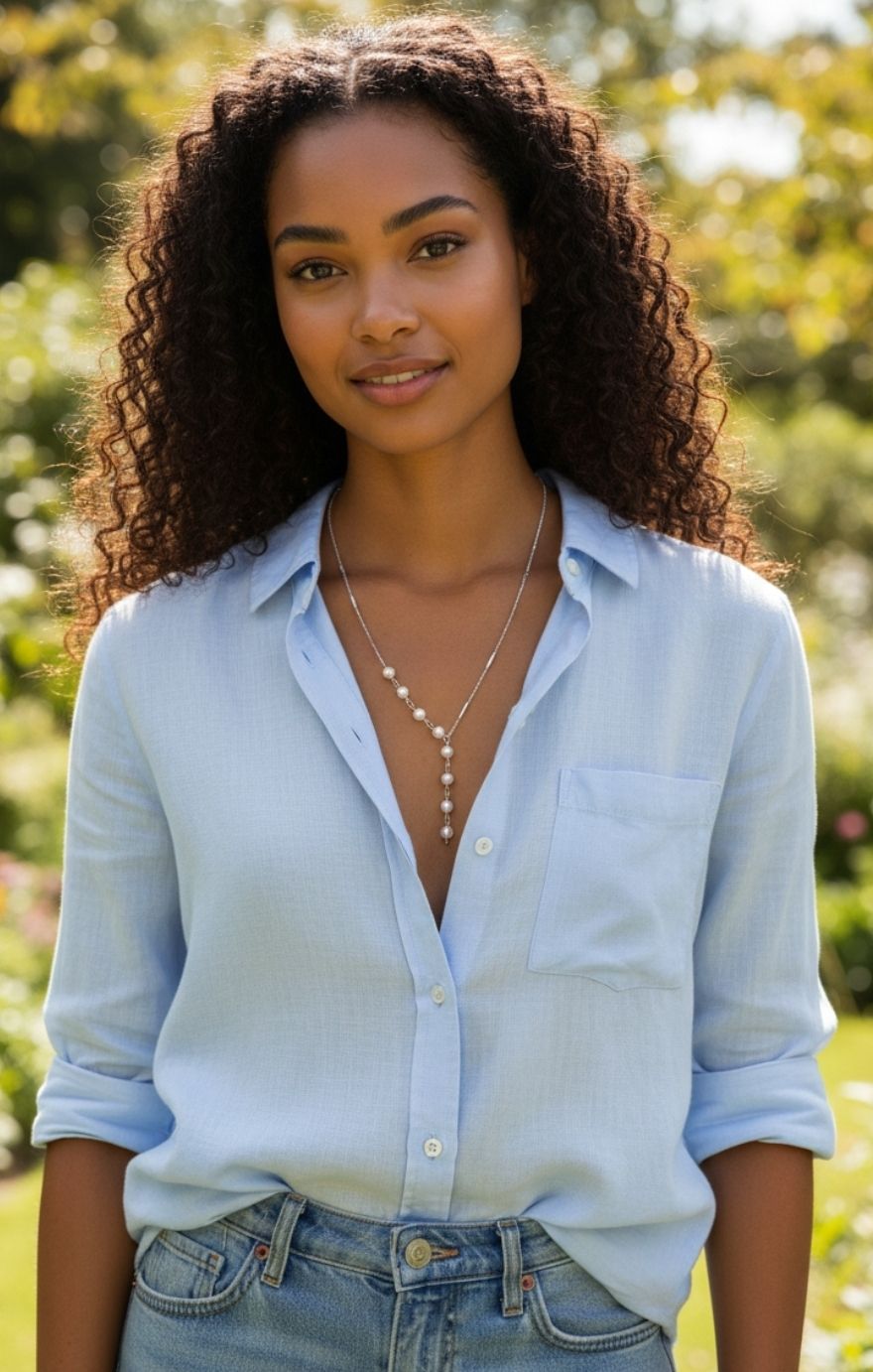 Collier " Glamour " perle d'eau douce &amp; Nacre naturelle