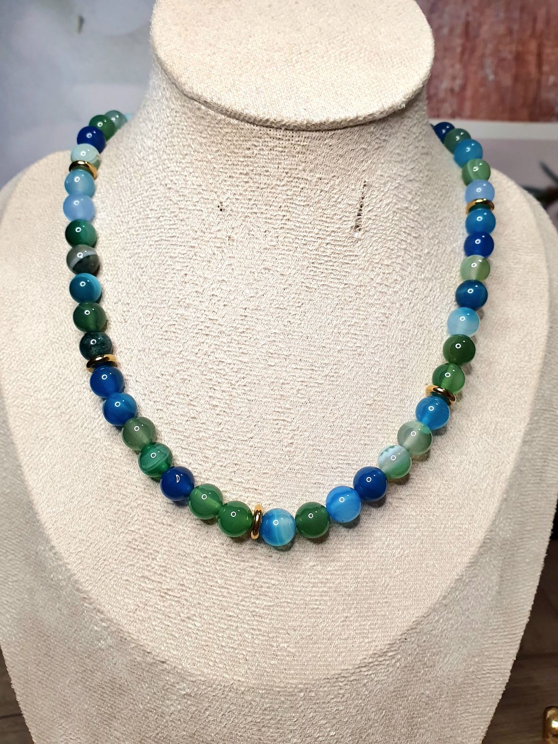 Collier Blue Green