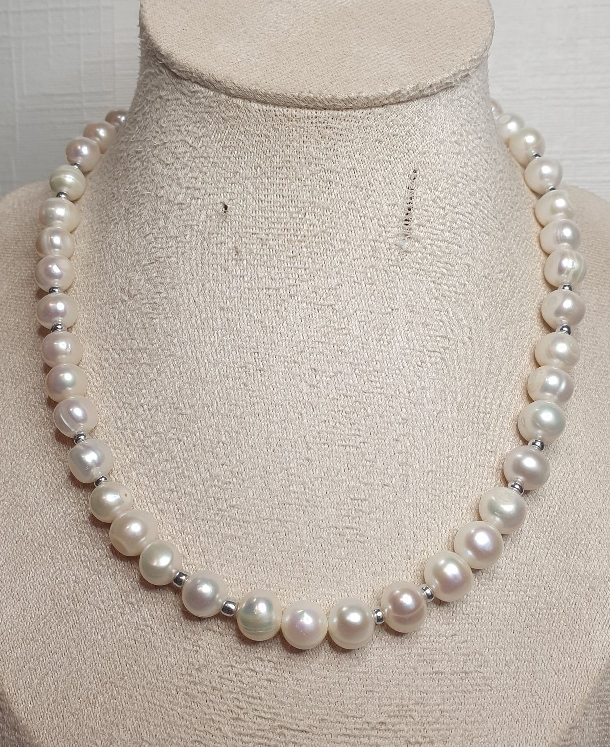 Collier perle de culture d'eau douce