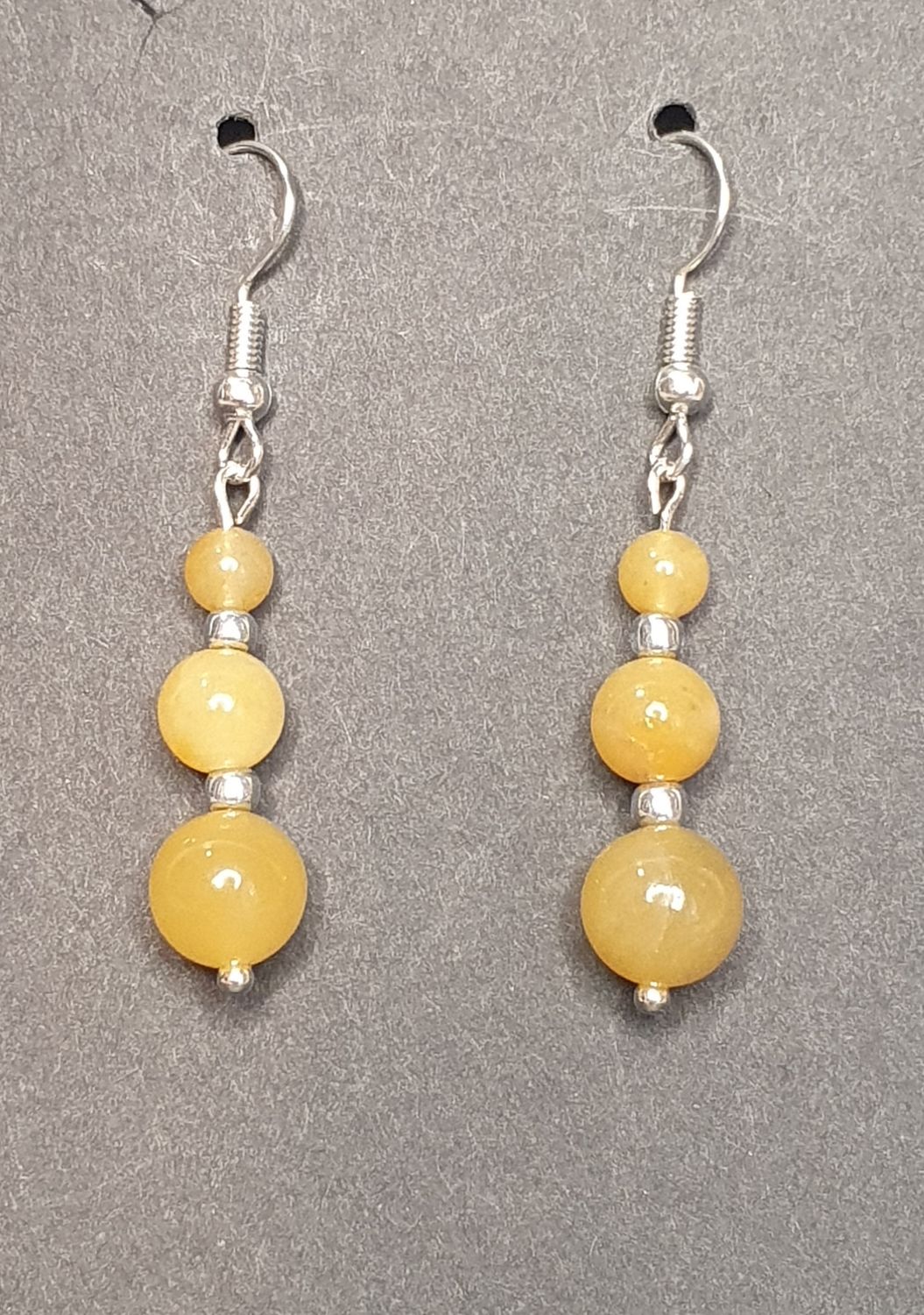 Boucles d'oreilles trio Agate Orange 