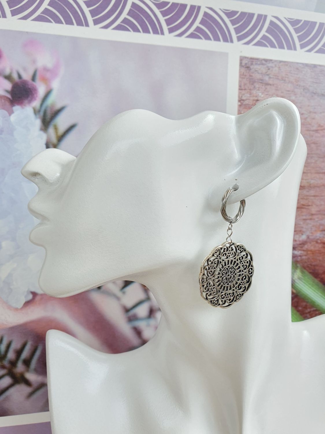 Boucles d'oreilles Acier inoxydable ethnique