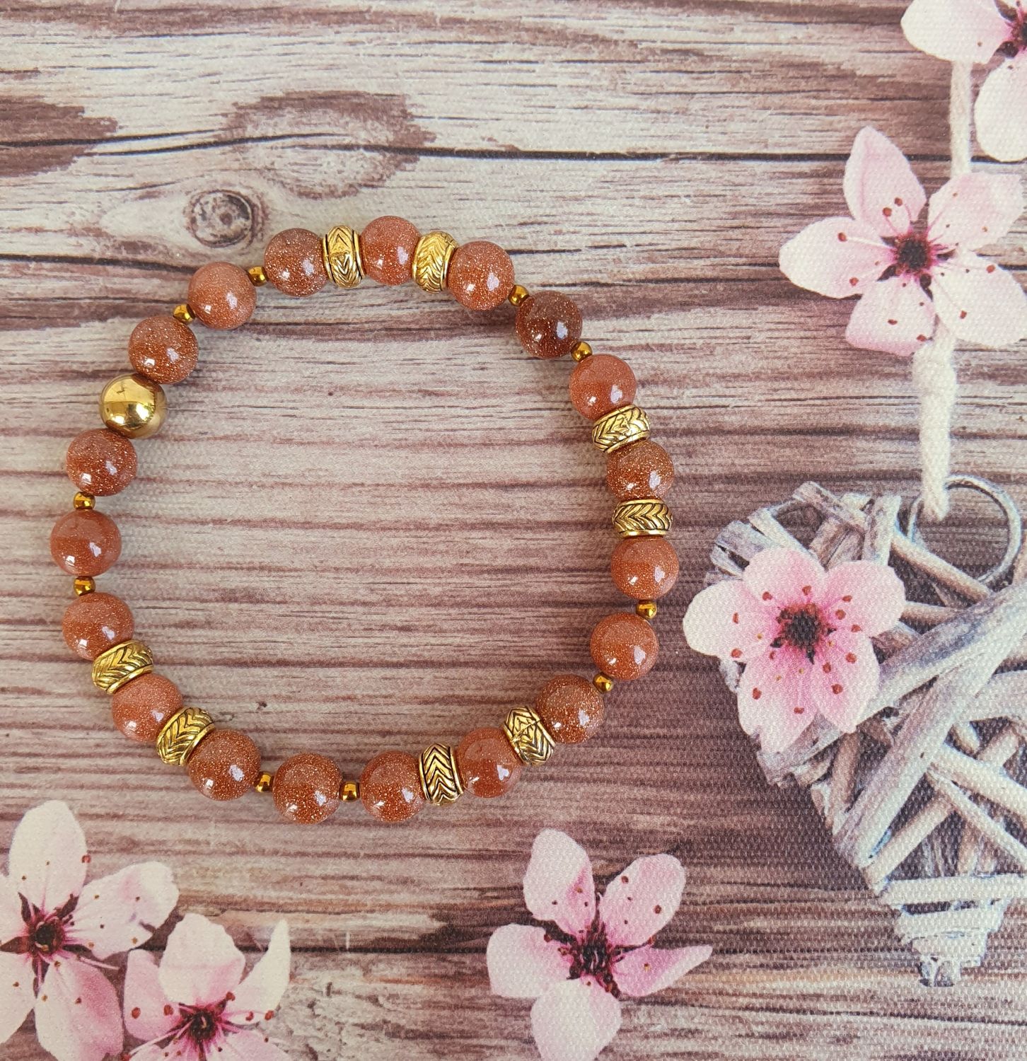 Bracelet 8mm Grès émaillé