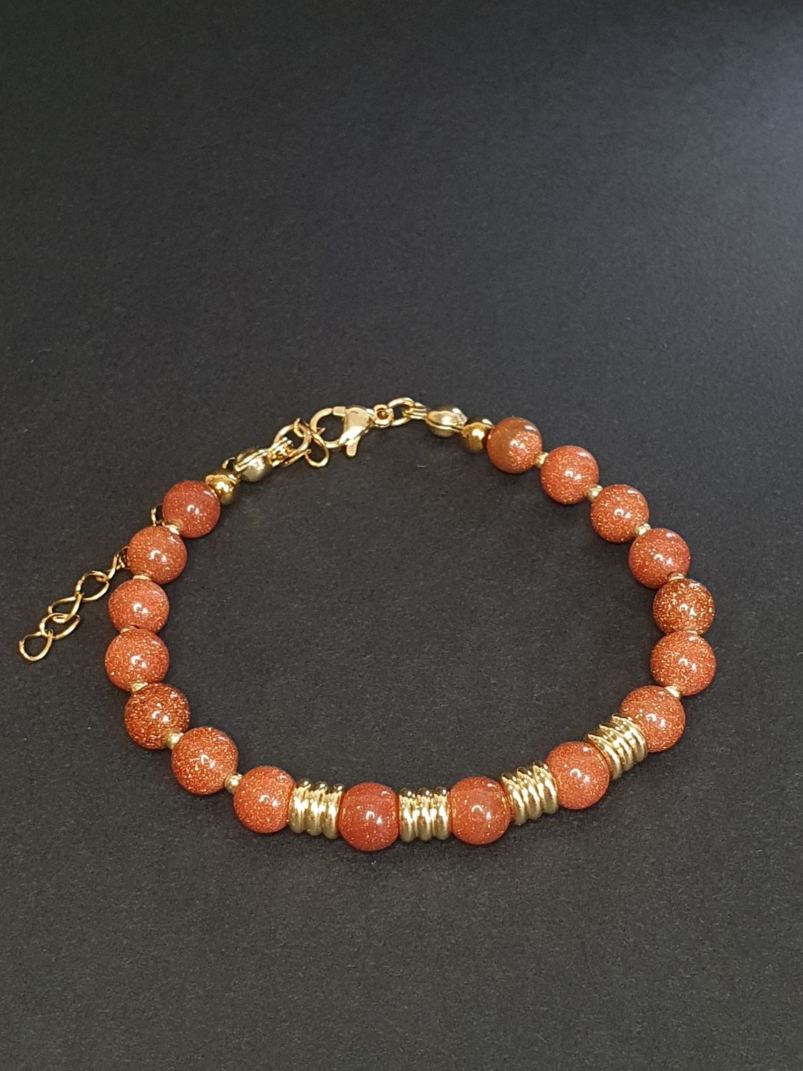 Bracelet grès émaillé 6 mm