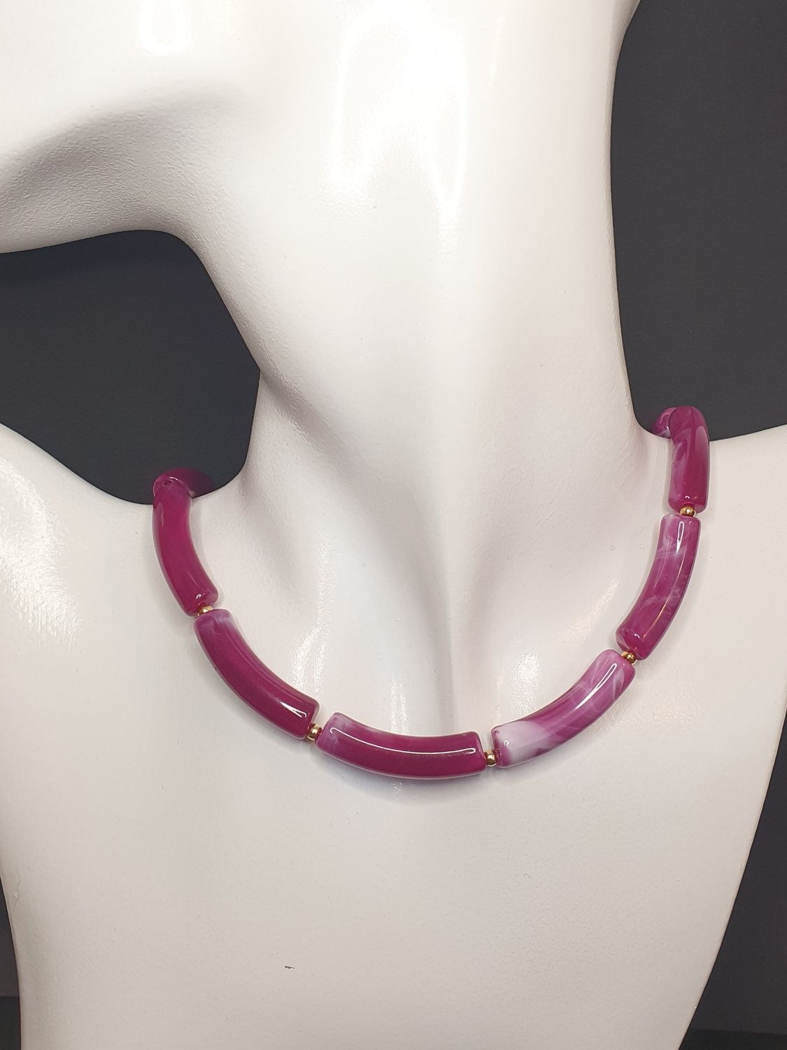 Collier Ras de Cou Fantaisie  Violet