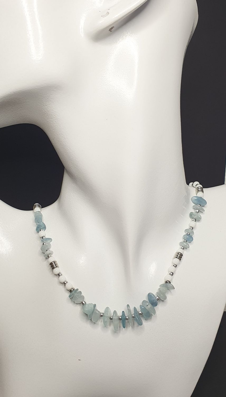 Collier Aigue marine Baroque