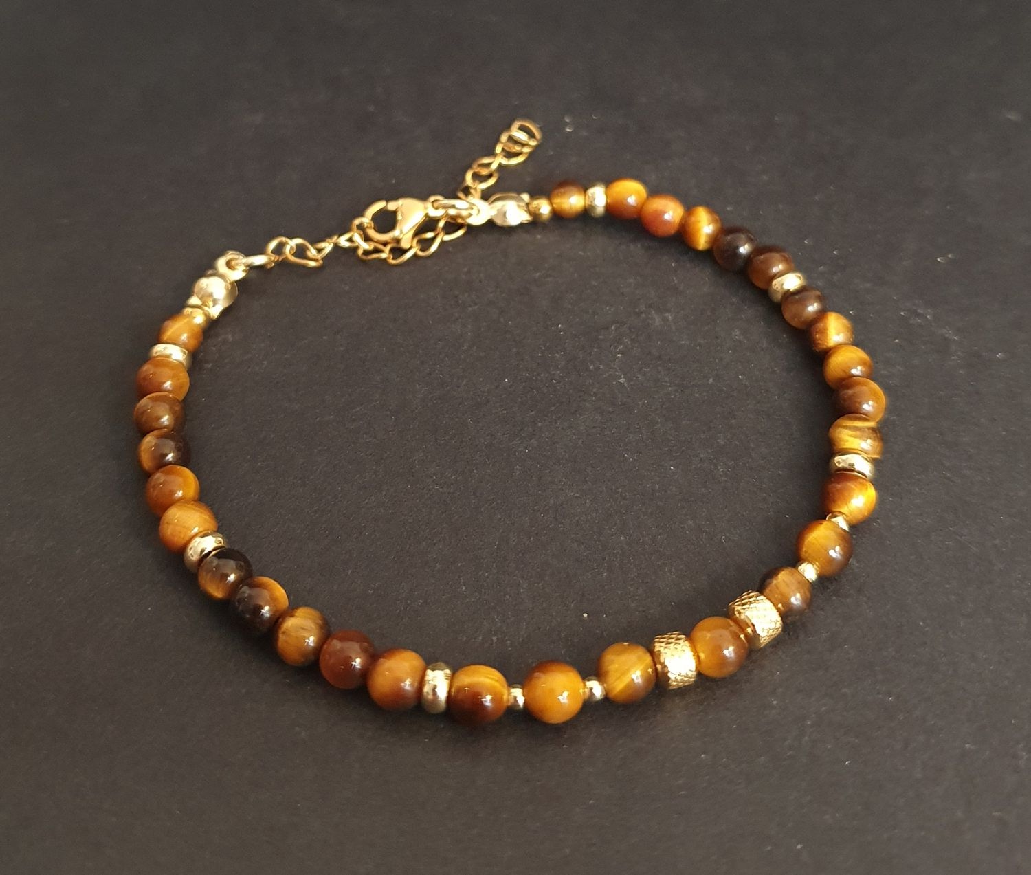 Bracelet Oeil de tigre AA 4mm