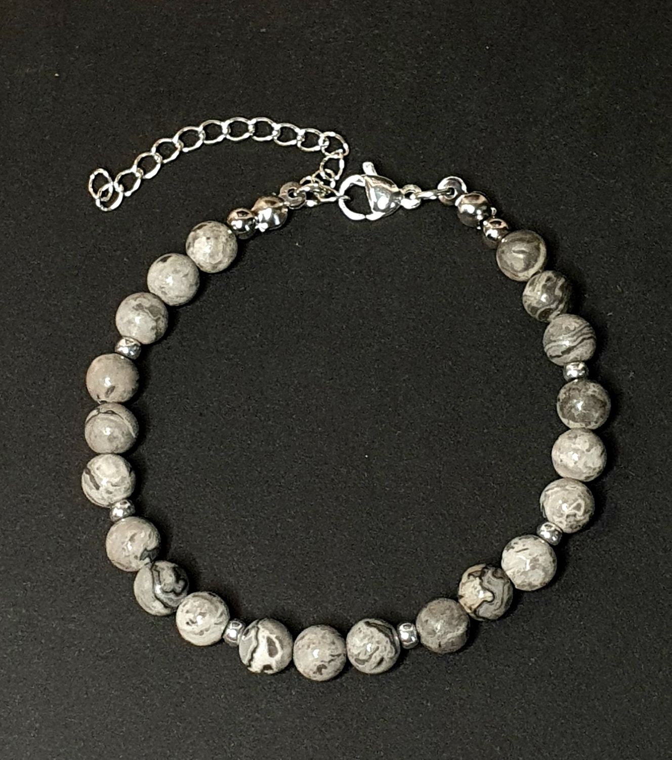 Bracelet Jaspe Picasso 6mm