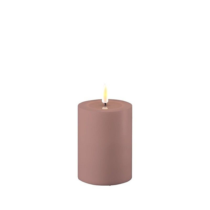 Deluxe Outdoor LED Kerze rosa 7.5x10cm