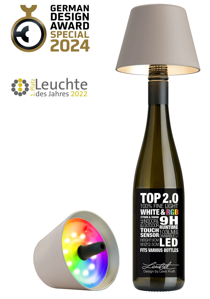 Flaschenlicht TOP 2.0 Original Sand