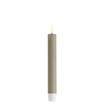 DELUXE LED Kerze mit Echtwachs überzogen sand 2.2x15cm im 2er Set
