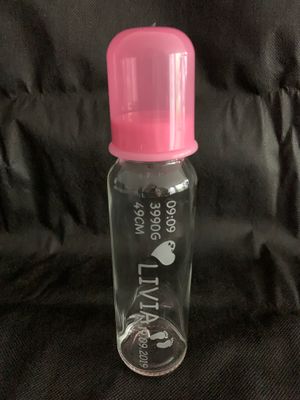 Schoppenflasche mit Geburtsdaten