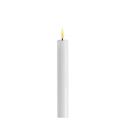 DELUXE LED Kerze mit Echtwachs überzogen weiss 2.2x15cm im 2er Set