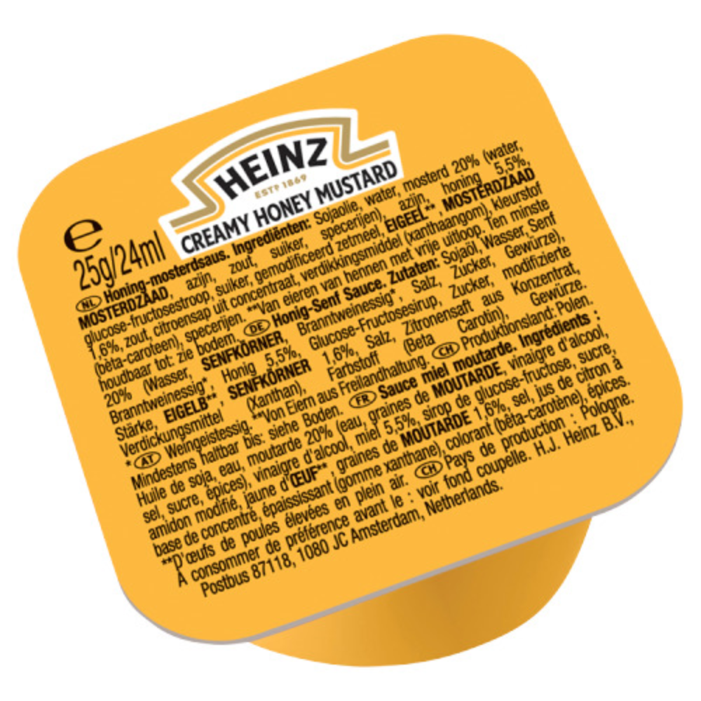 Heinz HONEY MUSTARD 100 x 25 g Dippot