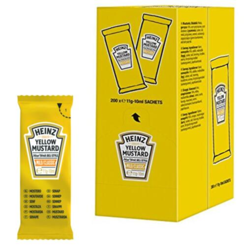 Heinz MUSTARD 200 x 10 ml Plic
