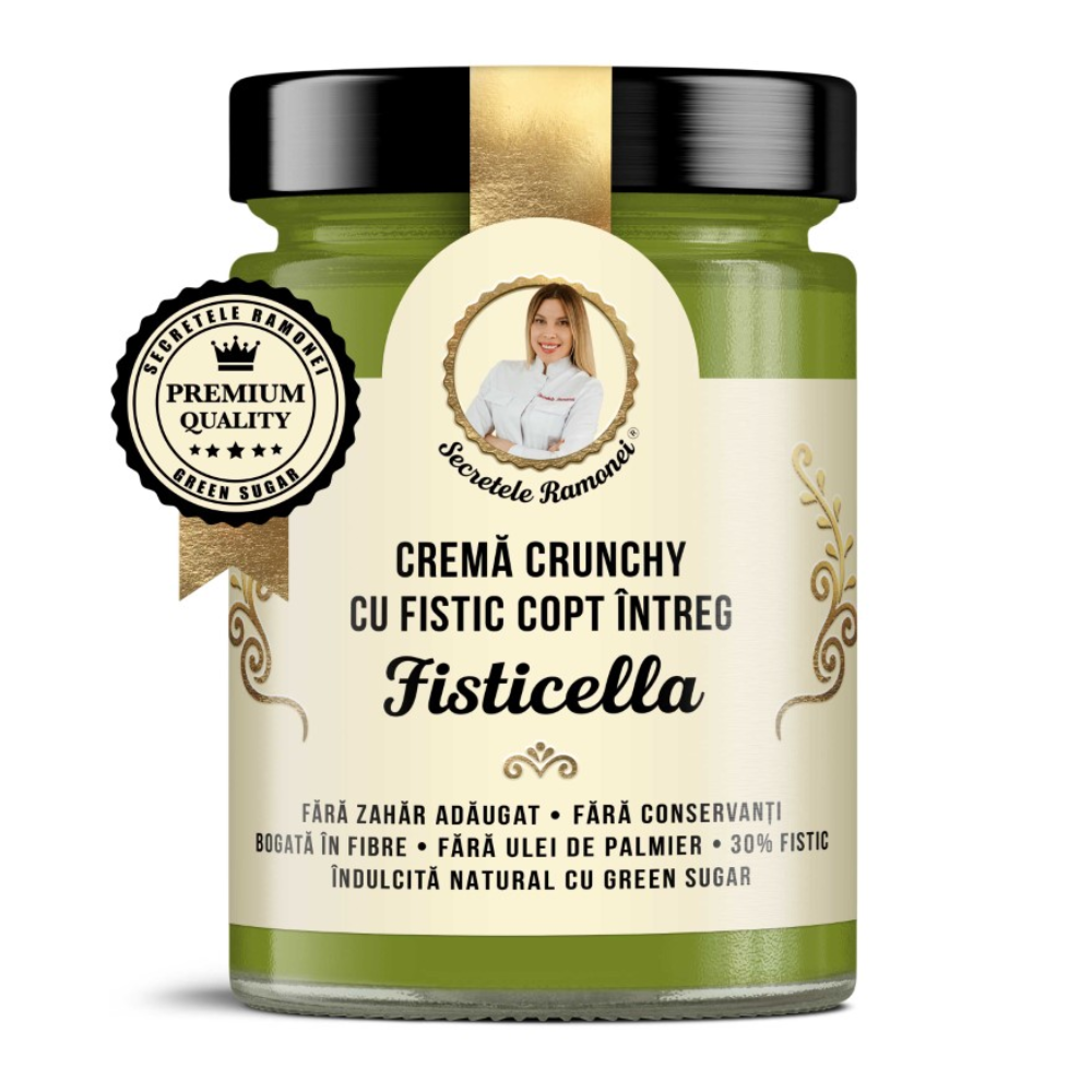 FISTICELLA – CREMĂ CRUNCHY CU FISTIC COPT ÎNTREG – 350g
