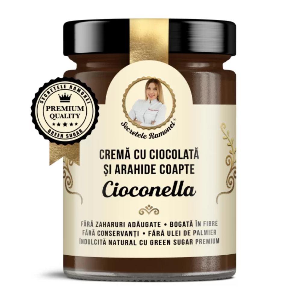 CIOCONELLA – CREMĂ DE CIOCOLATĂ CU ARAHIDE COAPTE – 350g