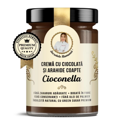 CIOCONELLA – CREMĂ DE CIOCOLATĂ CU ARAHIDE COAPTE – 350g