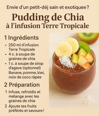 Pudding de Chia à l’Infusion Terre Tropicale