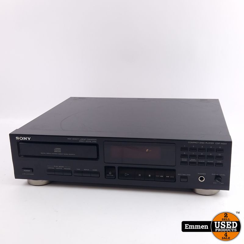Sony CDP-M201 Compact Disc Speler, Excl. Astandsbediening, Black/Zwart | Incl. Garantie
