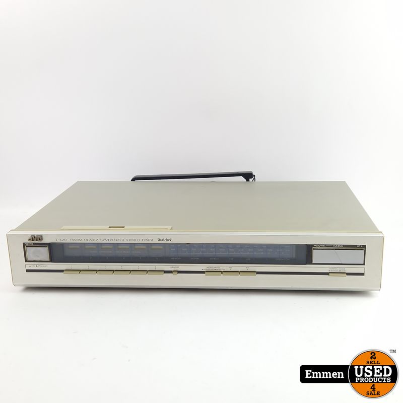 JVC T-K20 Stereo Tuner, FM/AM, Excl. Afstandsbediening, Gray/Grijs | Incl. Garantie
