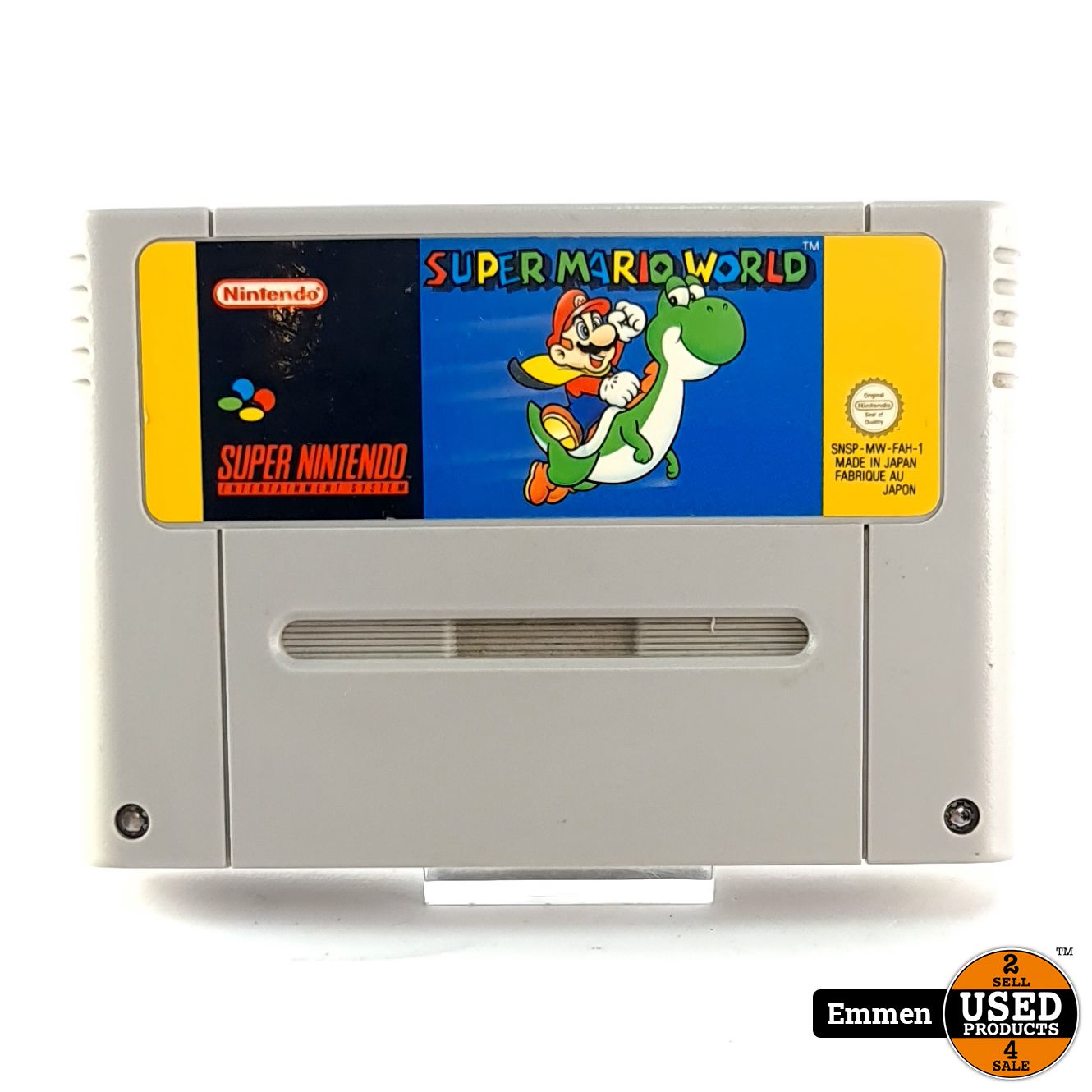 Super Nintendo NES Game: Super Mario World (Yellow)