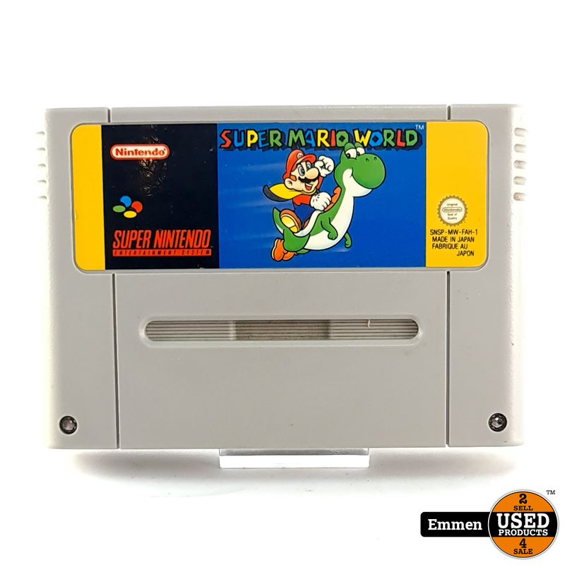 Super Nintendo NES Game: Super Mario World (Yellow)