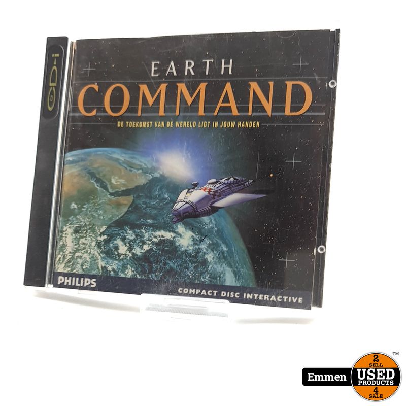 CD-I Game: Earth Command De Toekomst Van De Wereld Ligt in Jouw Handen Incl. Boekje | In Nette Staat