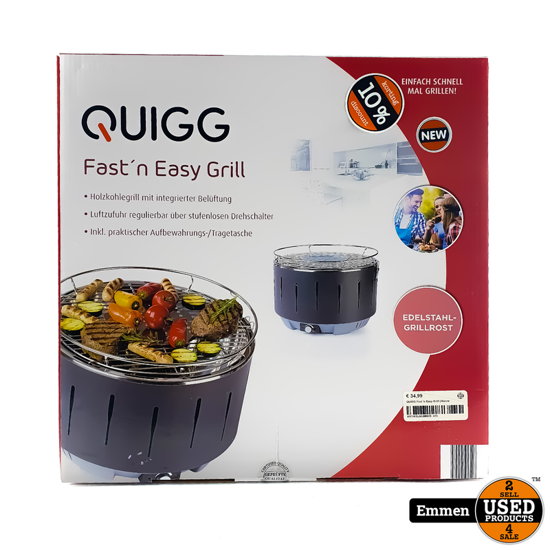 QUIGG Fast &#39;n Easy Grill | Nieuw