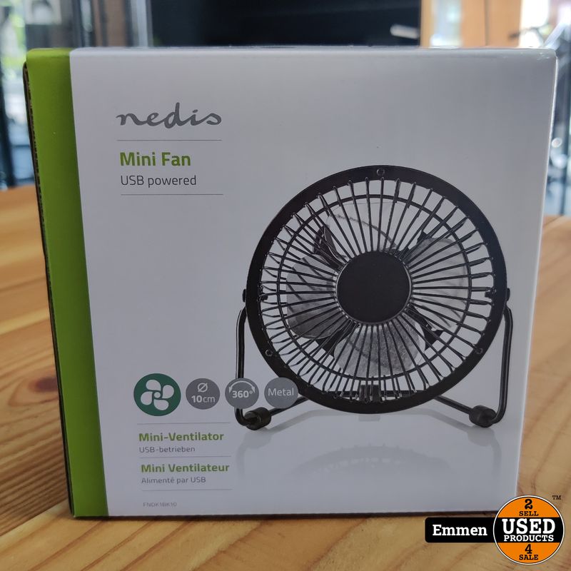 USB Tafelventilator Diameter: 100 mm 1 Snelheid Zwart | Nieuw