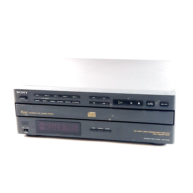 Sony CDP-311M Cd Wisselaar 5 Discs Gray/Grijs | In Nette Staat