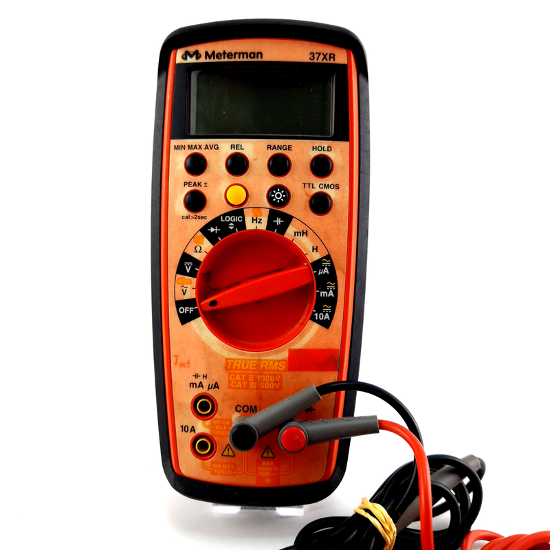 Meterman 37CXR, Multimeter, Incl. Pennen. Black/Zwart, Excl. Doos | Incl. Garantie