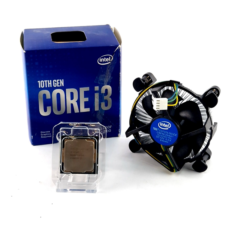 Intel Core i3-10100F, 4 Cores, 8 Threads, Incl. Doos | In Nette Staat