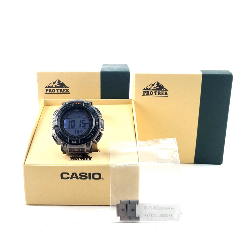 Casio Pro-Trek PRG-340T-7ER Herenhorloge 51,7mm, Titanium Bandje, Touch Solar | In Nette Staat