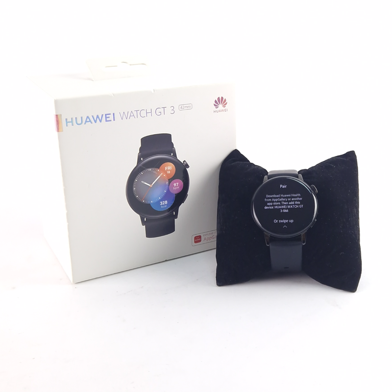 Huawei Watch GT3, Smartwatch, 42 MM, Siliconen Bandje, Incl. Doosje | In Nette Staat