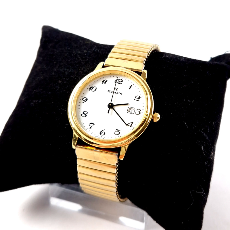 Edox 31206 Dameshorloge, Goudkleurig, Rekband, Quartz | In Nette Staat