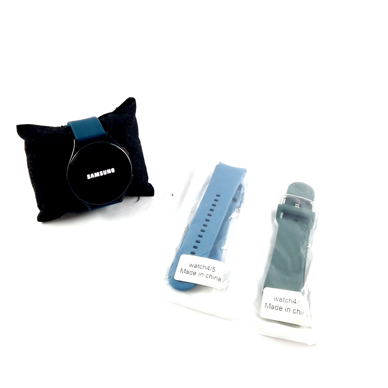 Samsung Galaxy Watch 5 44MM, GPS, Blauw/Blue, Incl. Nieuwe Bandjes, Kras Vrij Scherm| In Nette Staat