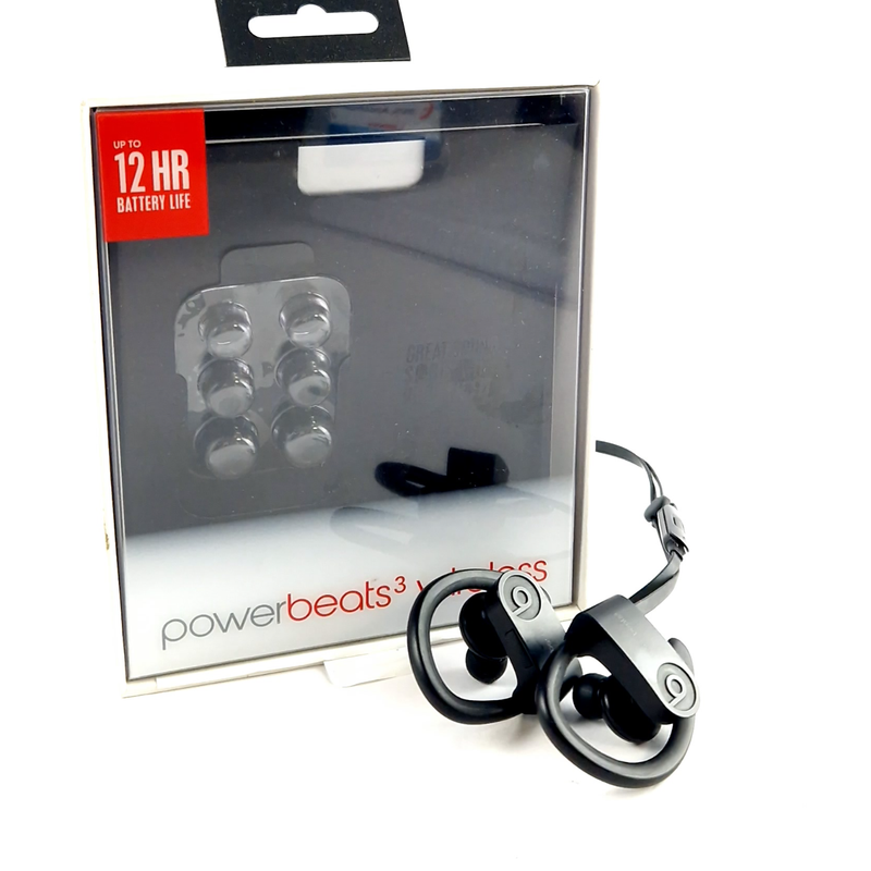 Apple Powerbeats 3 Black/Zwart Wireless Earbuds, Oordopjes, Incl. Doosje, Incl. Buds | In Nette Staat